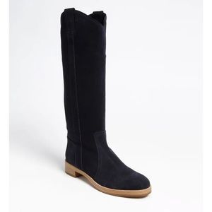 VIA SPIGA Gillian Black Suede Boot size 9
